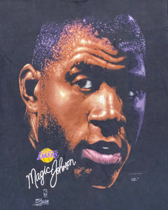 Vintage Los Angeles Lakers Magic Johnson Salem Basketball TShirt, Size Large