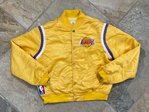 Vintage Los Angeles Lakers Starter Satin Basketball Jacket, Size Youth Large