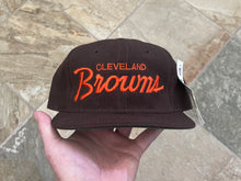 Load image into Gallery viewer, Vintage Cleveland Browns Sports Specialties Script Snapback Football Hat