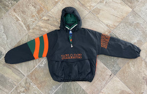 Vintage Miami Hurricanes Starter Parka College Jacket, Size Large