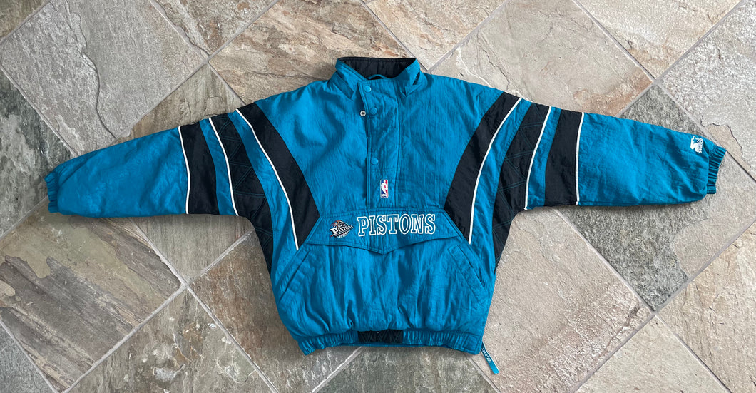 Vintage Detroit Pistons Starter Parka Basketball Jacket, Size Medium