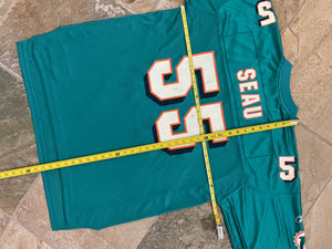 Vintage Miami Dolphins Junior Seau Reebok Football Jersey, Size XL