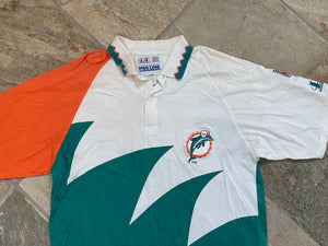 Vintage Miami Dolphins Logo Athletic Sharktooth Football TShirt, Size Large