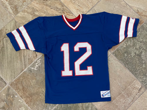 Vintage Buffalo Bills Jim Kelly Champion Football Jersey, Size Large