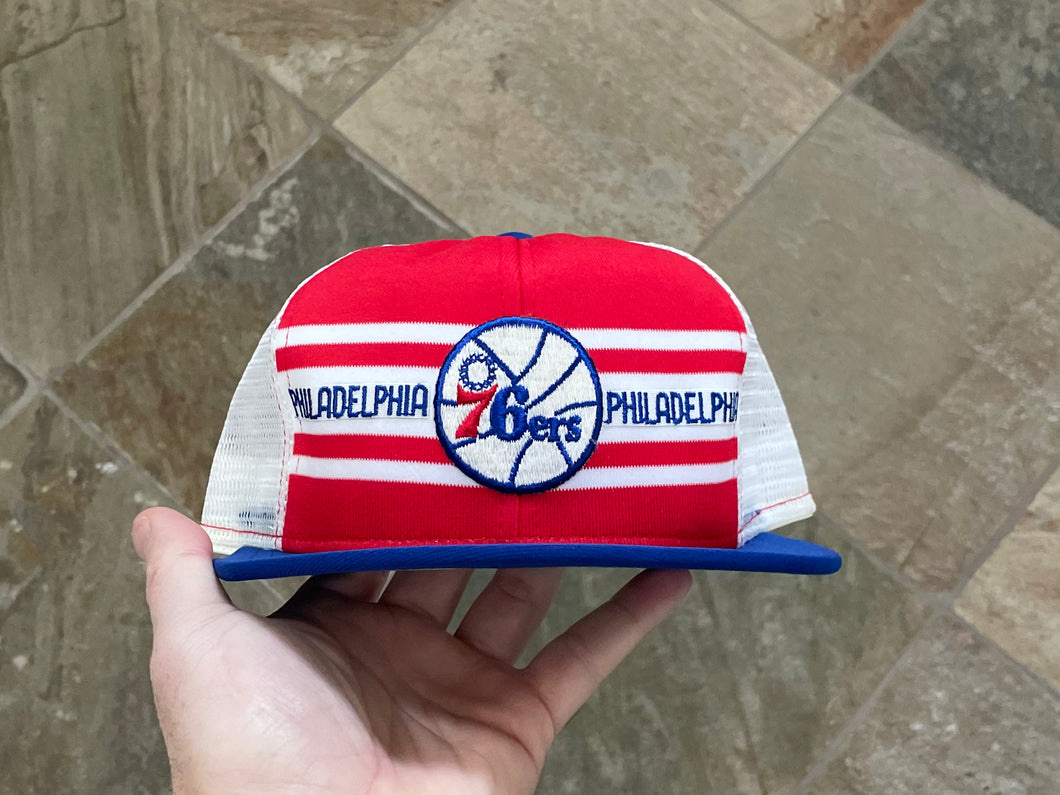 Vintage Philadelphia 76ers AJD Snapback Basketball Hat