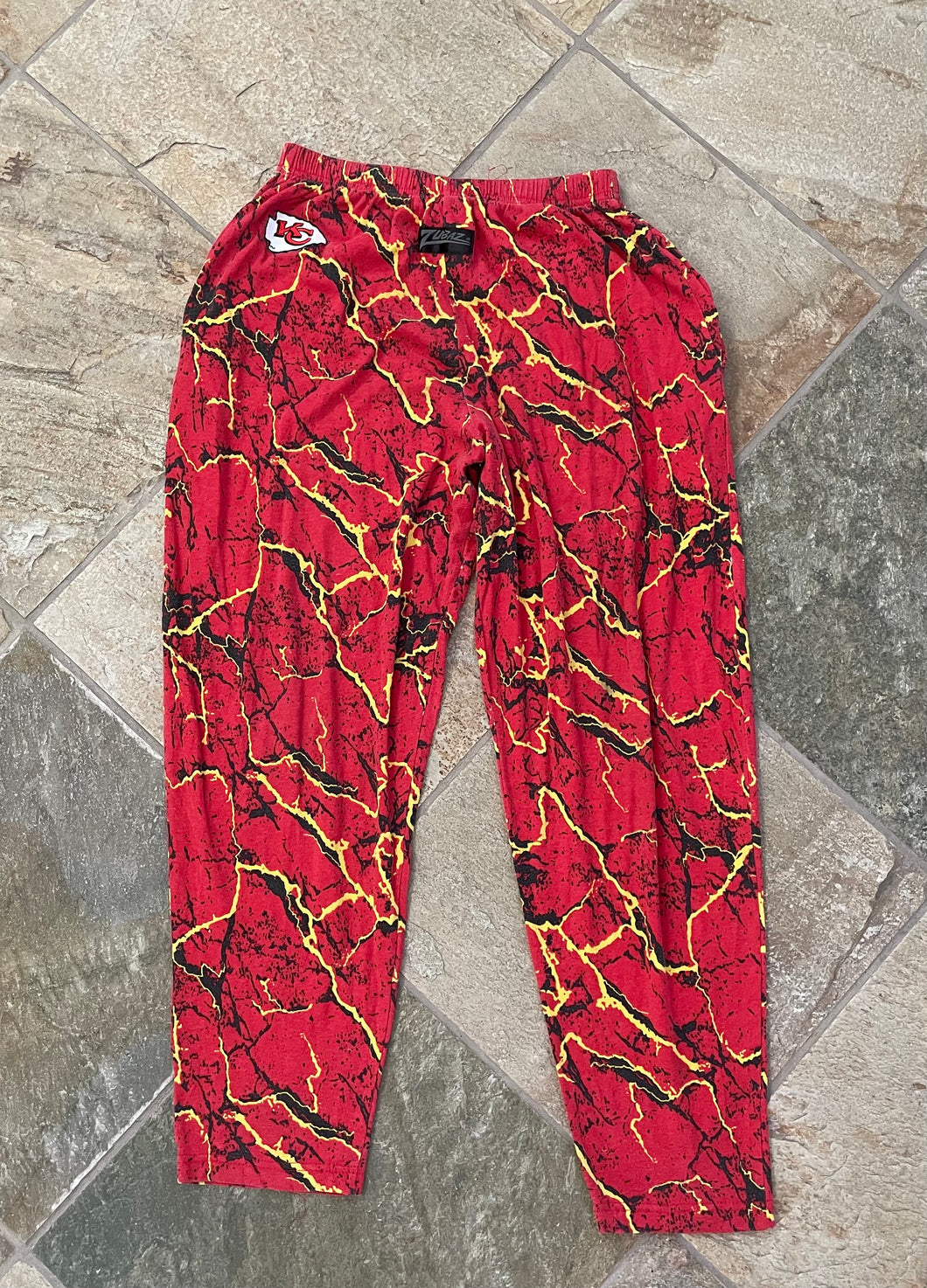 Vintage Kansas City Chiefs Zubaz Football Pants, Size Medium