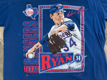 Load image into Gallery viewer, Vintage Texas Rangers Nolan Ryan Nutmeg Baseball TShirt, Size XL