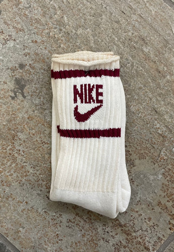 Vintage 80s Nike Tube Athletic Socks, Size 10-13 ###