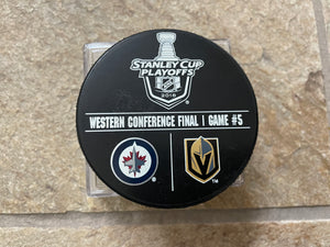 Las Vegas Golden Knights Conference Final Warm-Up Hockey Puck ###