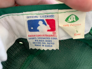 Vintage Oakland Athletics Sports Specialties Pill Box Snapback Baseball Hat