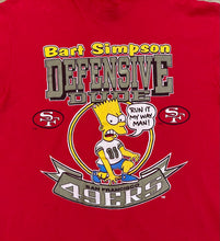 Load image into Gallery viewer, Vintage San Francisco 49ers Bart Simpson Football TShirt, Size XL