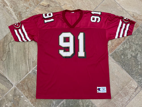 Vintage San Francisco 49ers Kevin Greene Champion Football Jersey, Size 52, XXL