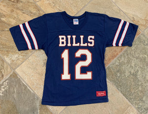 Vintage Buffalo Bills Jim Kelly Rawlings Jersey Football TShirt, Size Small