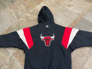 Vintage Chicago Bulls Starter Parka Basketball Jacket, Size Large