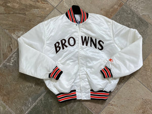 Vintage Cleveland Browns Starter Satin Football Jacket, Size XL