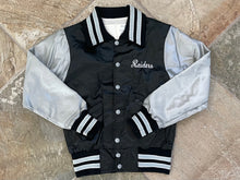 Load image into Gallery viewer, Vintage Los Angeles Raiders DeLong Satin Football Jacket, Size Youth Medium