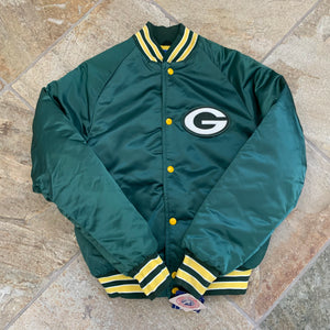 Vintage Green Bay Packers Stahl-Urban Satin Football Jacket, Size Youth XL