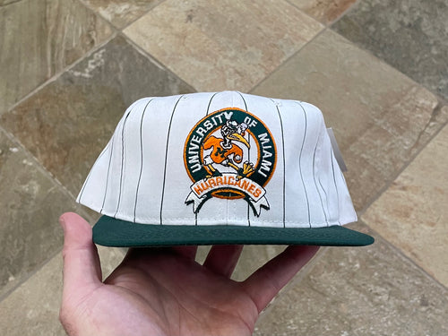 Vintage Miami Hurricanes Starter Pinstripe Snapback College Hat