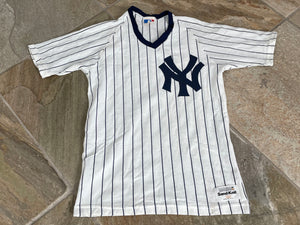 Vintage New York Yankees Sand Knit Baseball Jersey, Size Youth Large