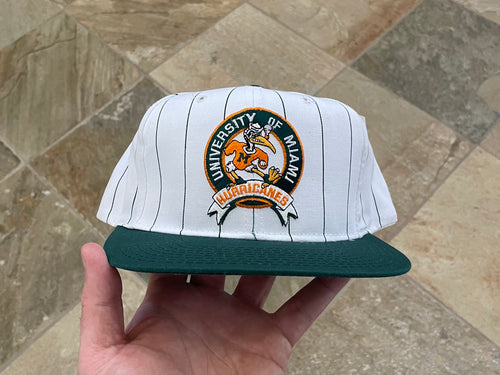 Vintage Miami Hurricanes Starter Pinstripe Snapback College Hat