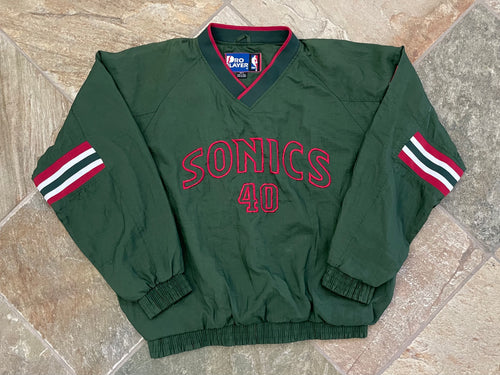 Vintage Seattle SuperSonics Pro Player Basketball Jacket, Size Large