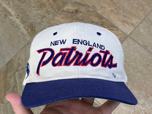 Vintage New England Patriots Sports Specialties Script Snapback Football Hat