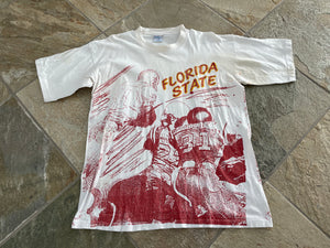 Vintage Florida State Seminoles All Over Print College TShirt, Size Large
