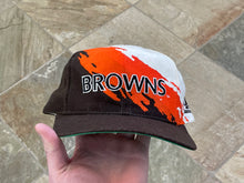 Load image into Gallery viewer, Vintage Cleveland Browns Logo Athletic Splash Snapback Football Hat