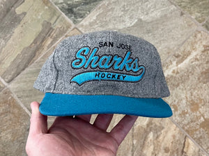 Vintage San Jose Sharks Starter Tailsweep Snapback Hockey Hat