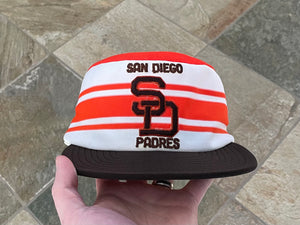 Vintage San Diego Padres AJD Pill Box Snapback Baseball Hat