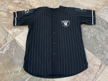 Load image into Gallery viewer, Vintage Los Angeles Raiders Starter Pin Stripe Football Jersey, Size Large