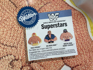 Vintage Hulk Hogan WWF WWE SuperStars Cake Pie Tin ###