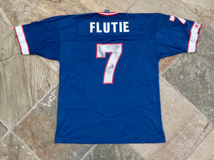 Vintage Buffalo Bills Doug Flutie Champion Football Jersey, Size 44, Large