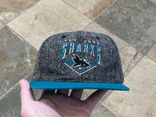 Load image into Gallery viewer, Vintage San Jose Sharks Starter Denim Snapback Hockey Hat