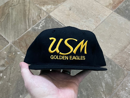Vintage Southern Miss Golden Eagles Sports Specialties Script Snapback College Hat