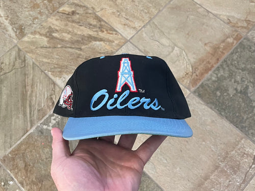 Vintage Houston Oilers Logo 7 Snapback Football Hat