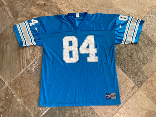 Vintage Detroit Lions Herman Moore Reebok Football Jersey, Size XXL