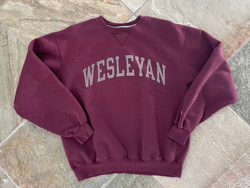 Vintage Wesleyan Cardinals Champion College Sweatshirt, Size Medium