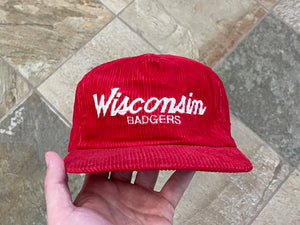 Vintage Wisconsin Badgers Sports Specialties Corduroy Script College Hat