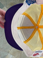 Load image into Gallery viewer, Vintage Minnesota Vikings AJD Superstripe Snapback Football Hat