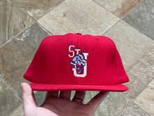 Load image into Gallery viewer, Vintage St. John’s Redmen Red Storm DeLong Snapback College Hat
