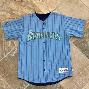 Vintage Seattle Mariners Majestic Reversible Baseball Jersey, Size Large