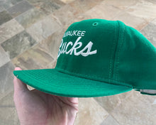 Load image into Gallery viewer, Vintage Milwaukee Bucks Sports Specialties Script Snapback Basketball Hat