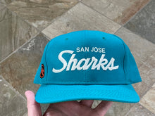 Load image into Gallery viewer, Vintage San Jose Sharks Sports Specialties Script Snapback Hockey Hat