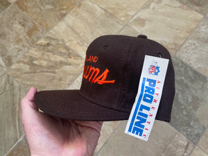 Vintage Cleveland Browns Sports Specialties Script Snapback Football Hat