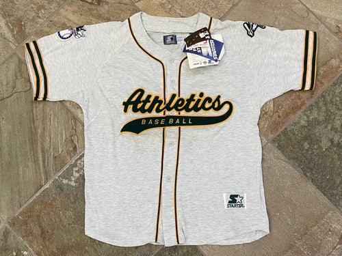 Vintage Oakland Athletics Starter Tailsweep Baseball Jersey, Size Large
