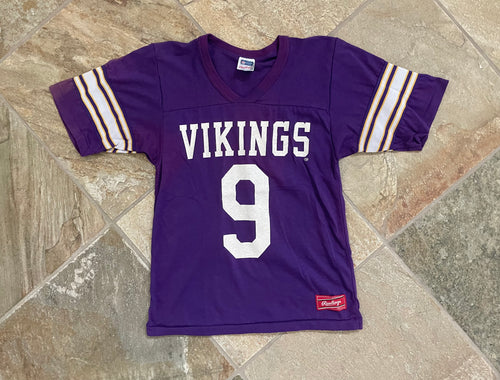 Vintage Minnesota Vikings Tommy Kramer Rawlings Football TShirt, Size Small