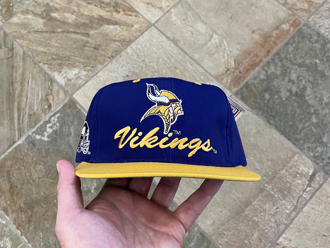 Vintage Minnesota Vikings Logo 7 Snapback Football Hat